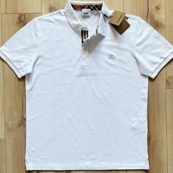 Burberry London Men's XL White Polo - NWT - Picture 3 of 5